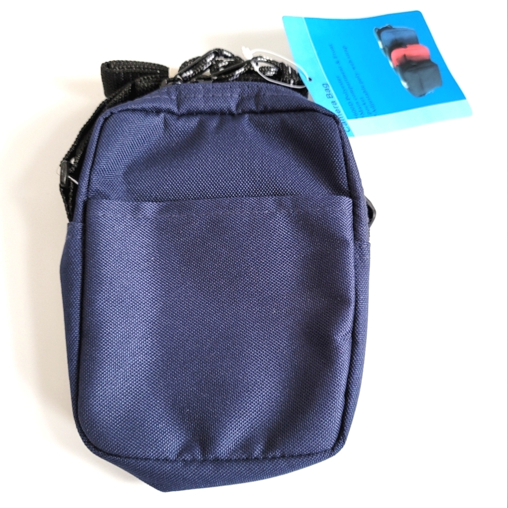 Navy Blue Polyester Camera Bag NWT